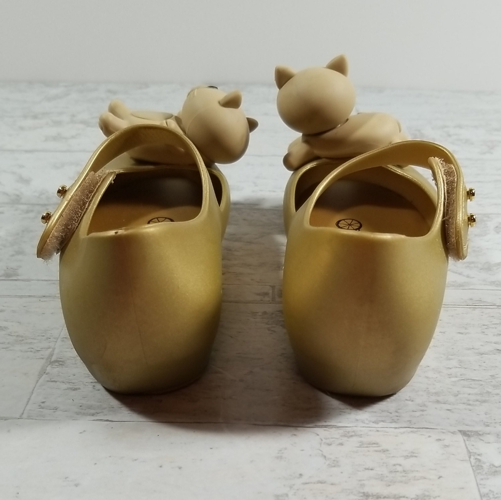 Mini Melissa Sz 9 Mary Jane Style Flats Kitten Cat - Picture 3 of 11